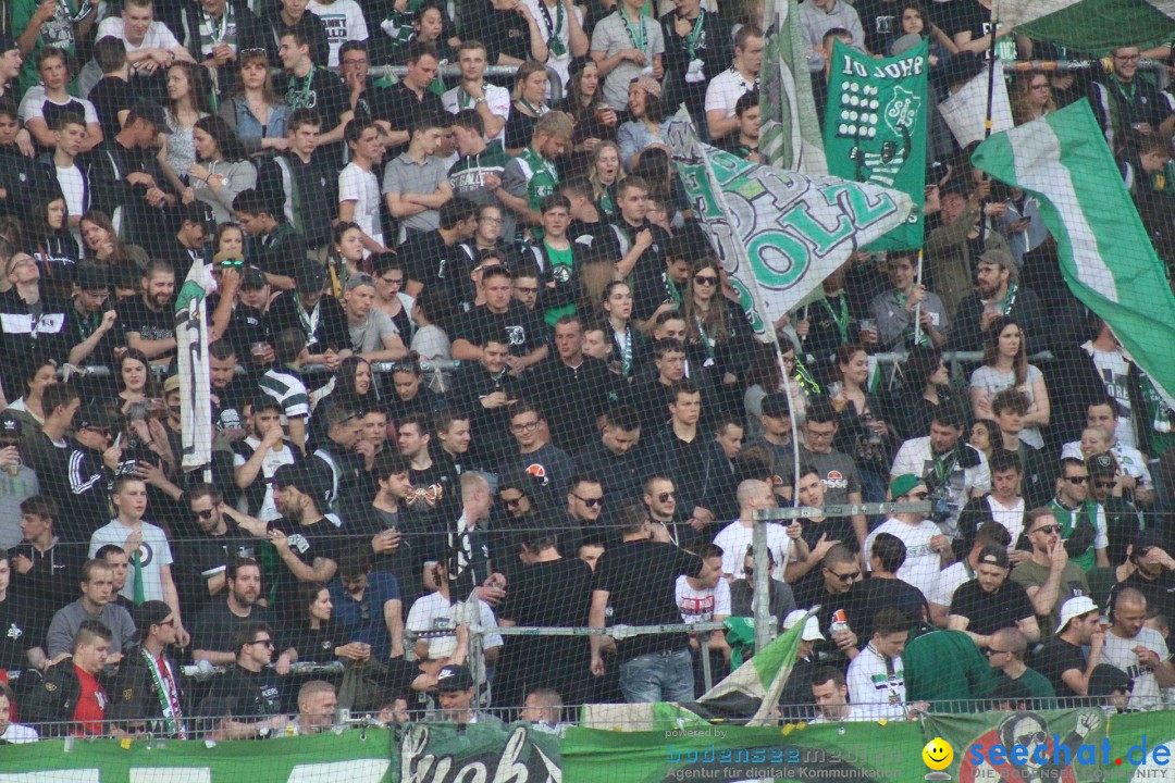 Fussball: FC ST.GALLEN 1879 vs FC LUZERN, St. Gallen - Schweiz, 09.05.2018