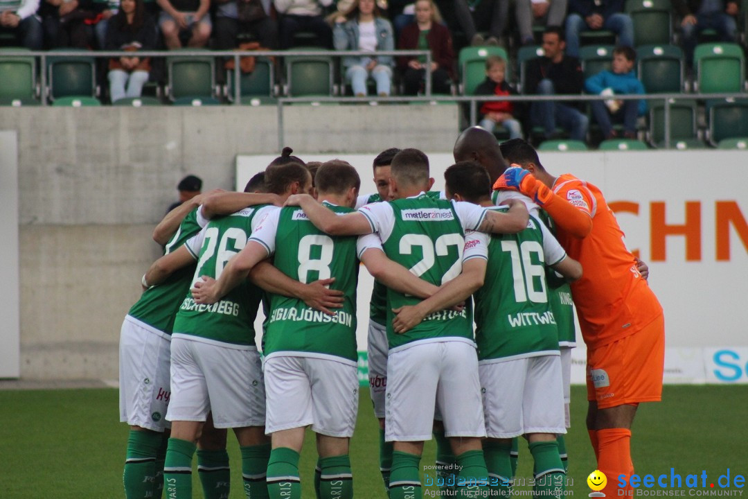 Fussball: FC ST.GALLEN 1879 vs FC LUZERN, St. Gallen - Schweiz, 09.05.2018