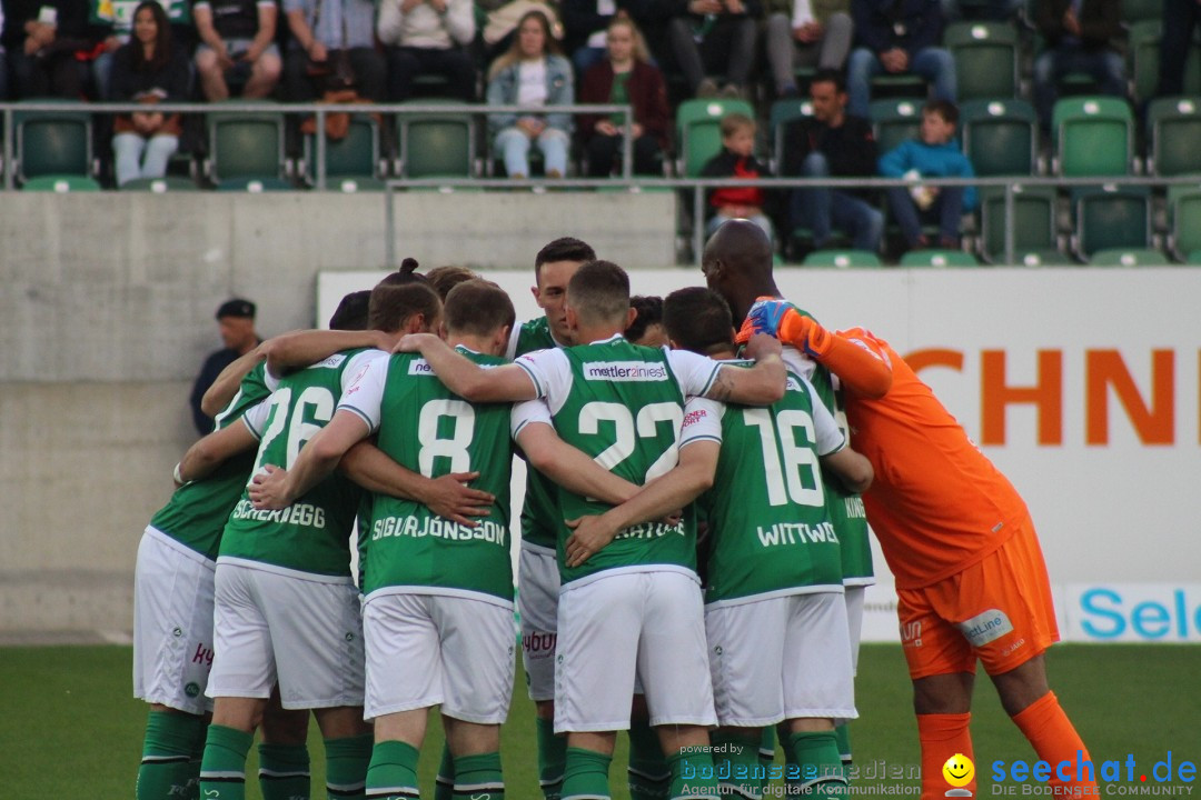 Fussball: FC ST.GALLEN 1879 vs FC LUZERN, St. Gallen - Schweiz, 09.05.2018