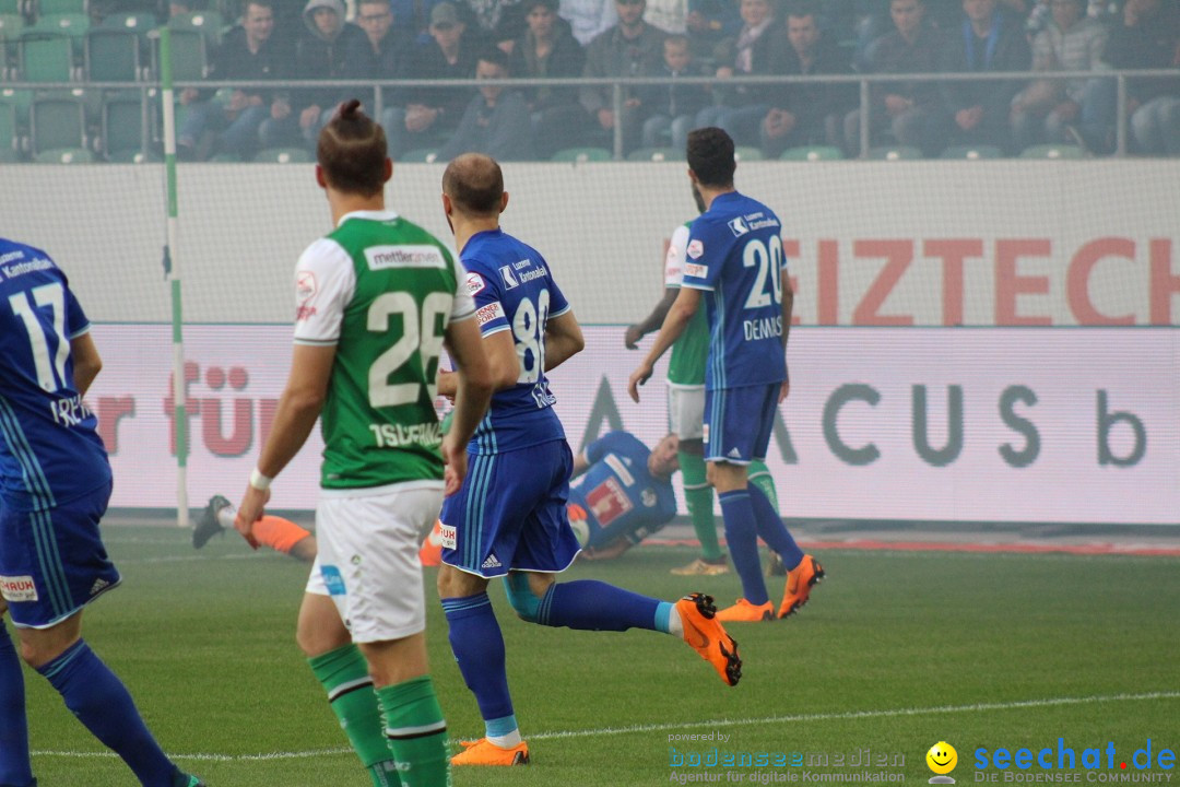 Fussball: FC ST.GALLEN 1879 vs FC LUZERN, St. Gallen - Schweiz, 09.05.2018