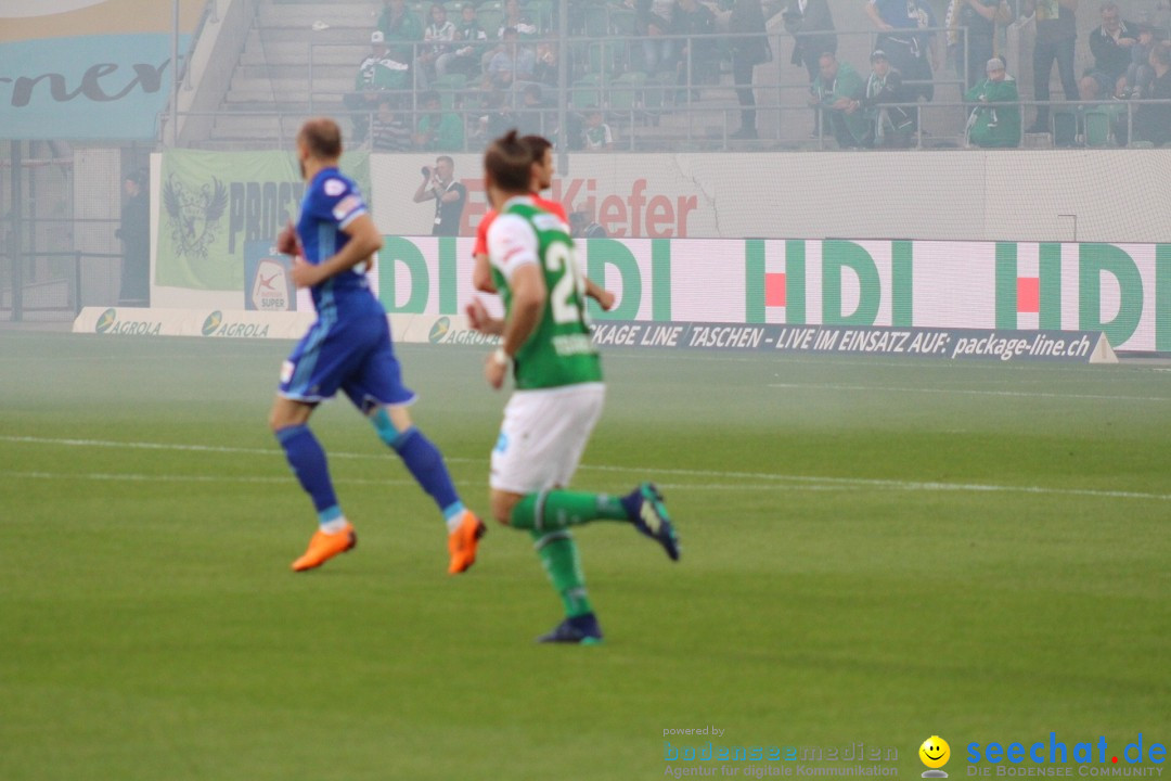 Fussball: FC ST.GALLEN 1879 vs FC LUZERN, St. Gallen - Schweiz, 09.05.2018