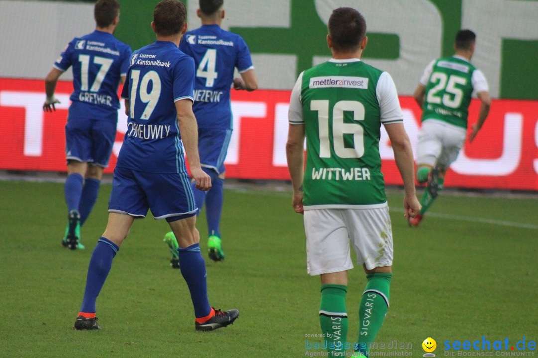 Fussball: FC ST.GALLEN 1879 vs FC LUZERN, St. Gallen - Schweiz, 09.05.2018