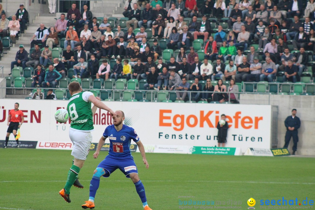 Fussball: FC ST.GALLEN 1879 vs FC LUZERN, St. Gallen - Schweiz, 09.05.2018