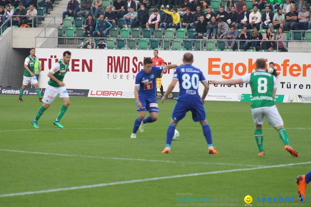 Fussball: FC ST.GALLEN 1879 vs FC LUZERN, St. Gallen - Schweiz, 09.05.2018