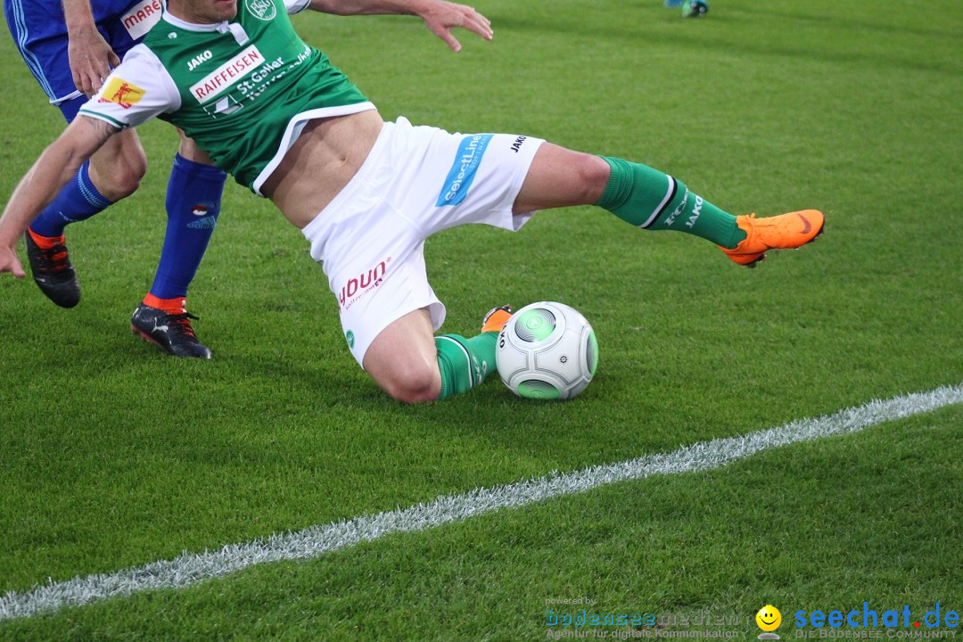 Fussball: FC ST.GALLEN 1879 vs FC LUZERN, St. Gallen - Schweiz, 09.05.2018