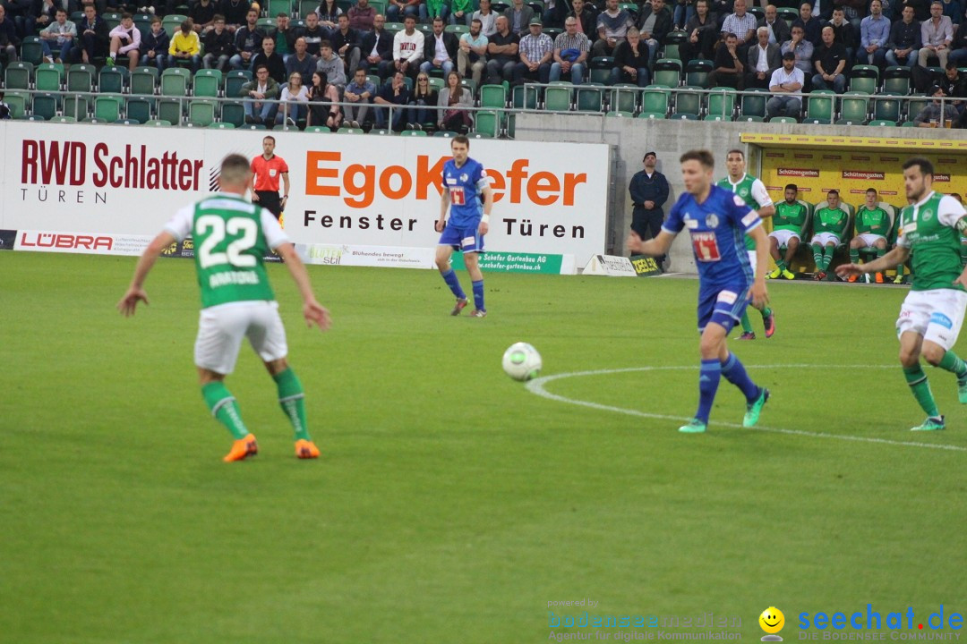 Fussball: FC ST.GALLEN 1879 vs FC LUZERN, St. Gallen - Schweiz, 09.05.2018