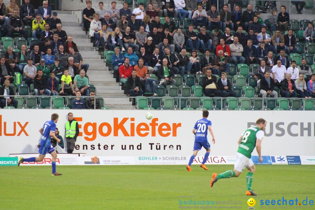 Fussball: FC ST.GALLEN 1879 vs FC LUZERN, St. Gallen - Schweiz, 09.05.2018