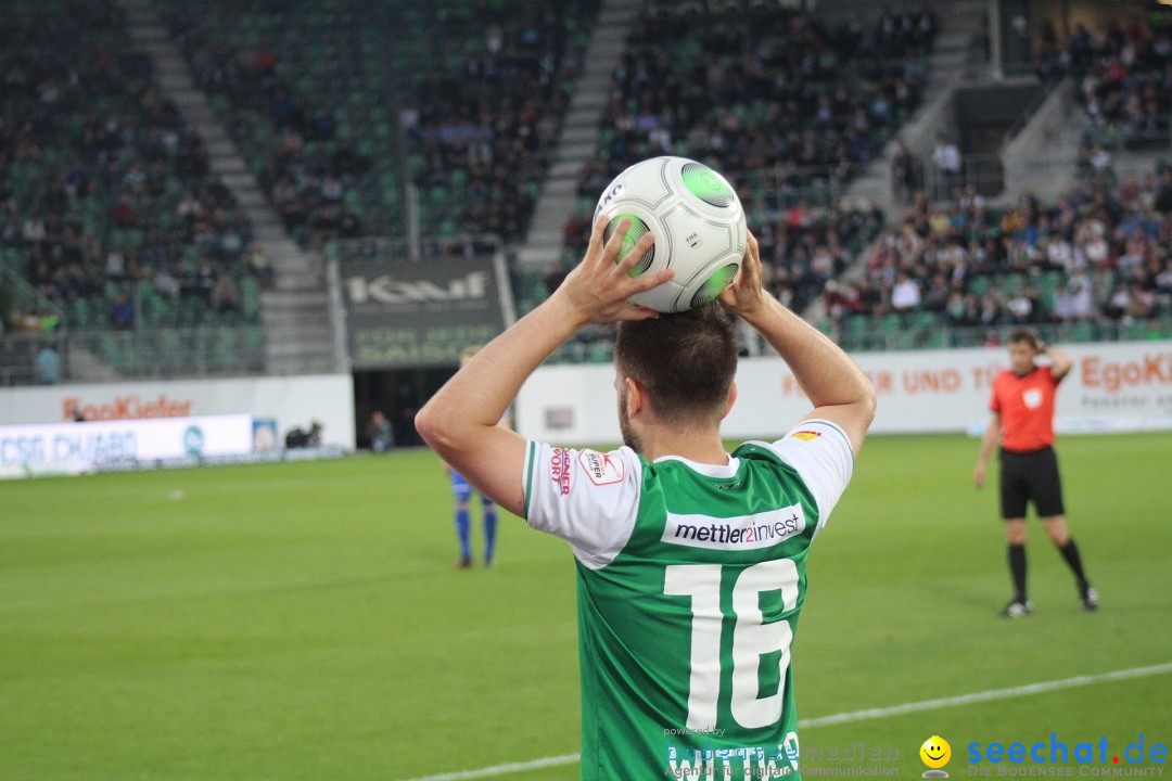 Fussball: FC ST.GALLEN 1879 vs FC LUZERN, St. Gallen - Schweiz, 09.05.2018