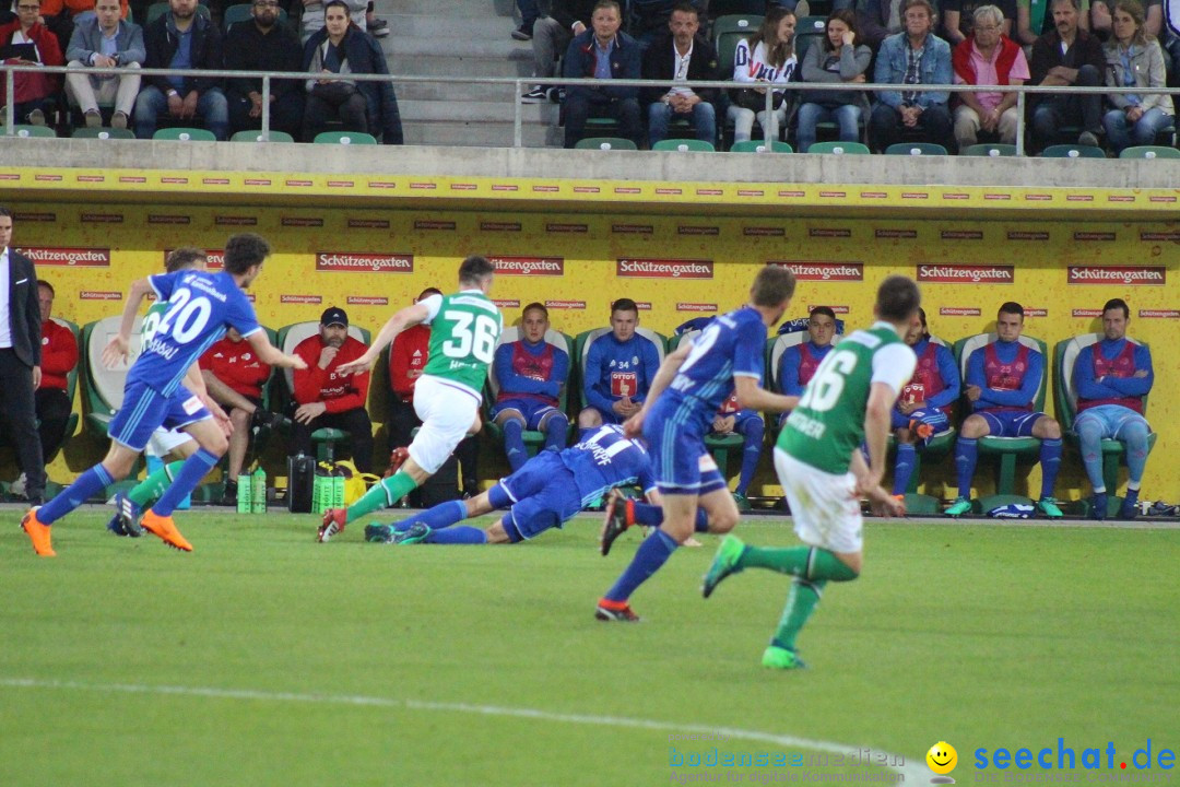 Fussball: FC ST.GALLEN 1879 vs FC LUZERN, St. Gallen - Schweiz, 09.05.2018