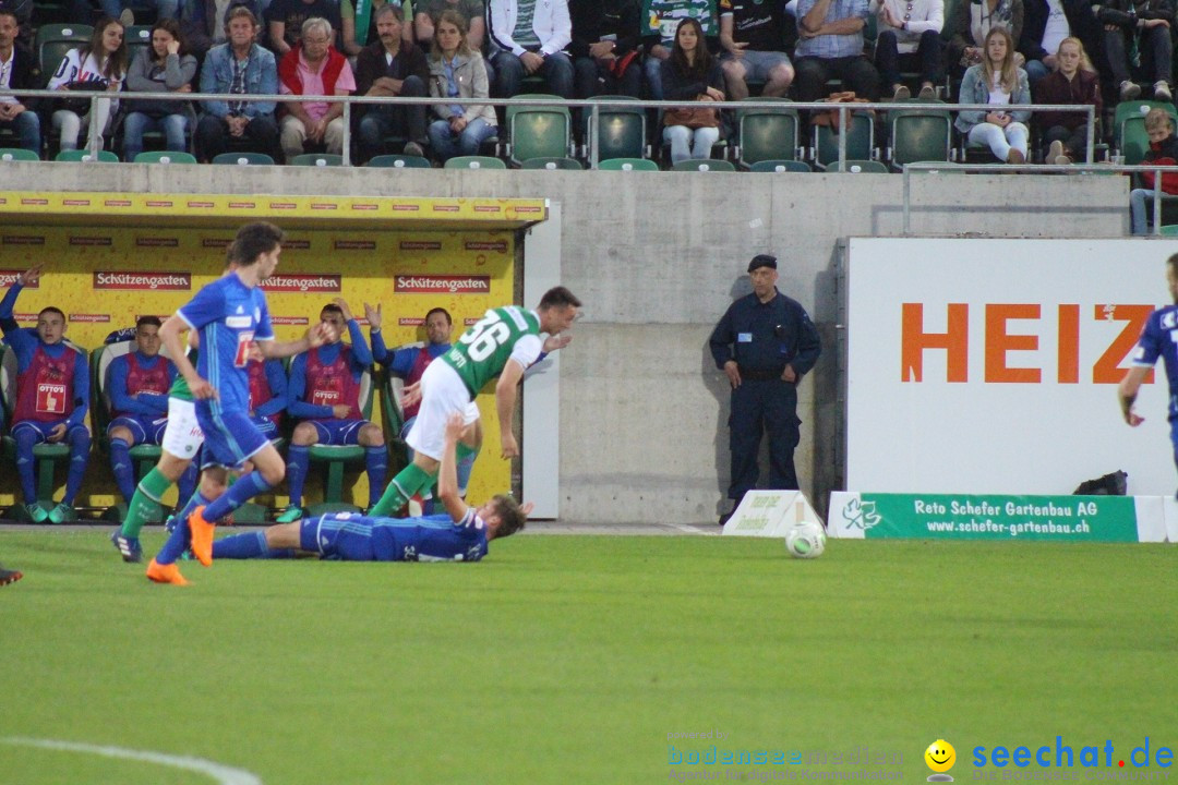 Fussball: FC ST.GALLEN 1879 vs FC LUZERN, St. Gallen - Schweiz, 09.05.2018