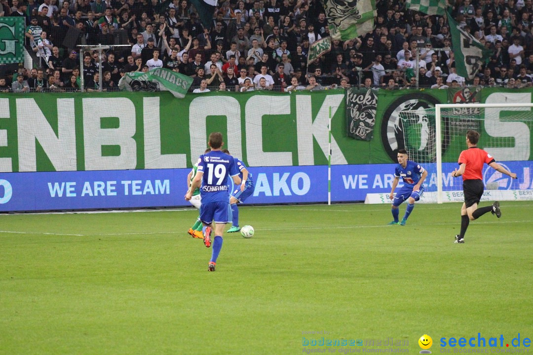 Fussball: FC ST.GALLEN 1879 vs FC LUZERN, St. Gallen - Schweiz, 09.05.2018