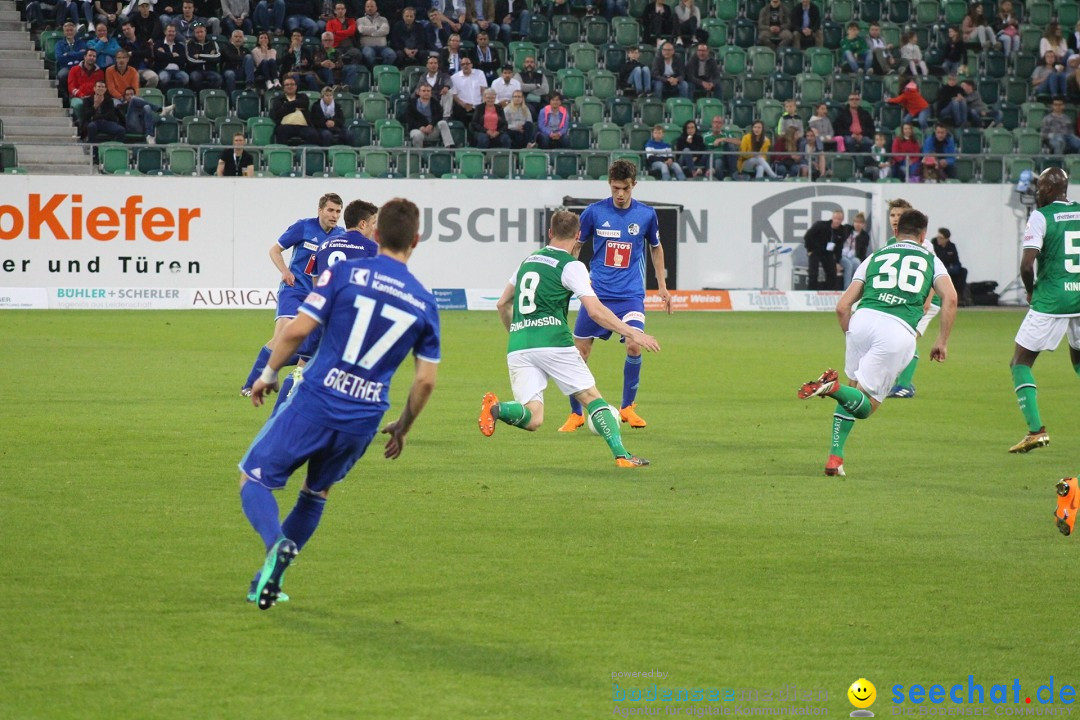 Fussball: FC ST.GALLEN 1879 vs FC LUZERN, St. Gallen - Schweiz, 09.05.2018