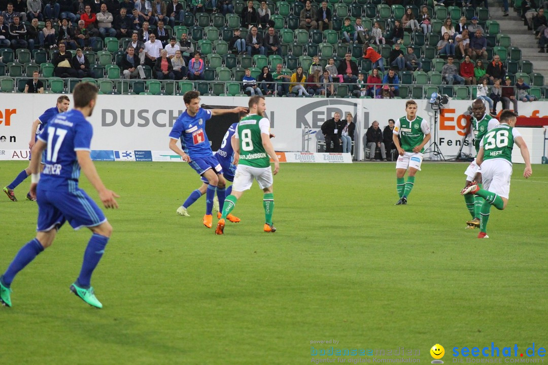 Fussball: FC ST.GALLEN 1879 vs FC LUZERN, St. Gallen - Schweiz, 09.05.2018