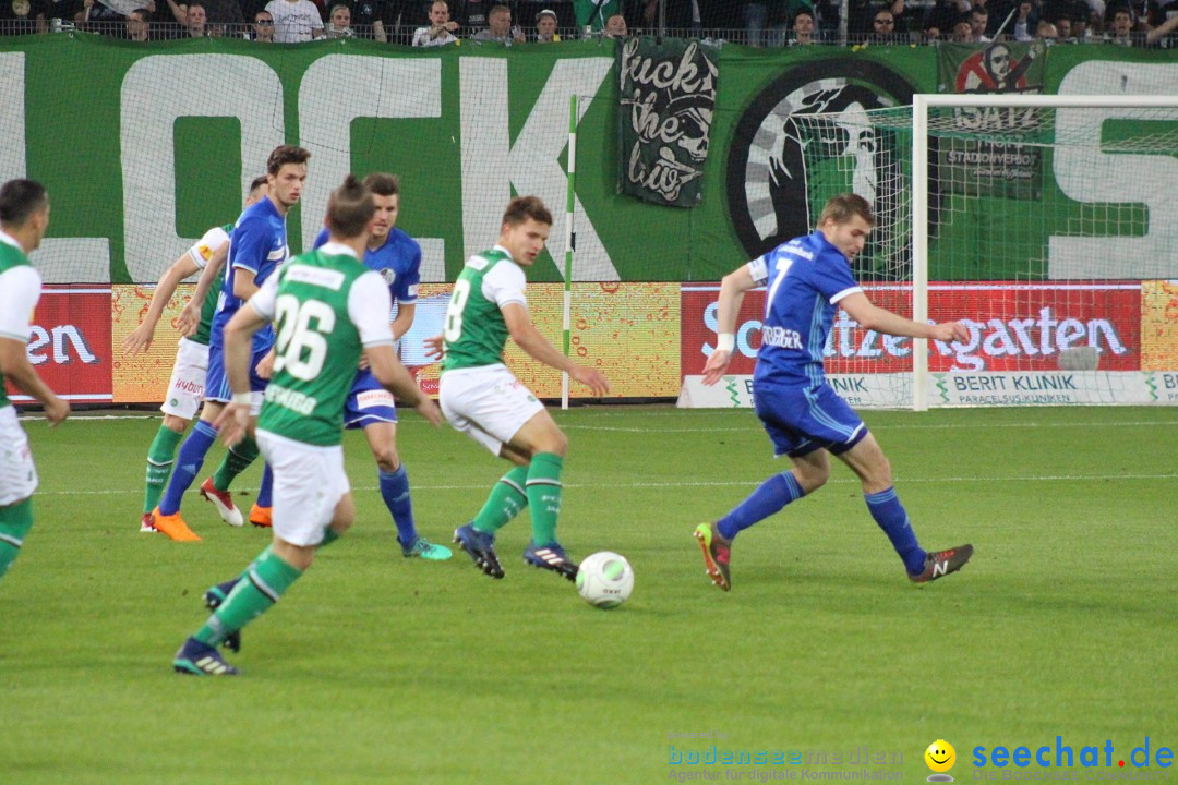 Fussball: FC ST.GALLEN 1879 vs FC LUZERN, St. Gallen - Schweiz, 09.05.2018