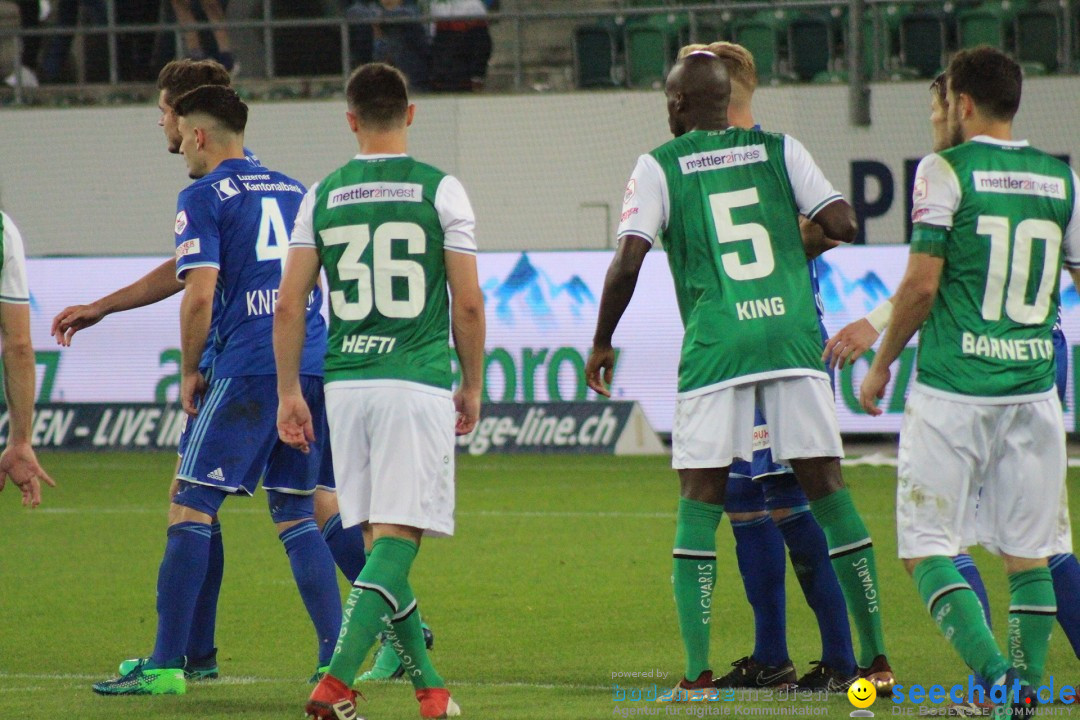 Fussball: FC ST.GALLEN 1879 vs FC LUZERN, St. Gallen - Schweiz, 09.05.2018