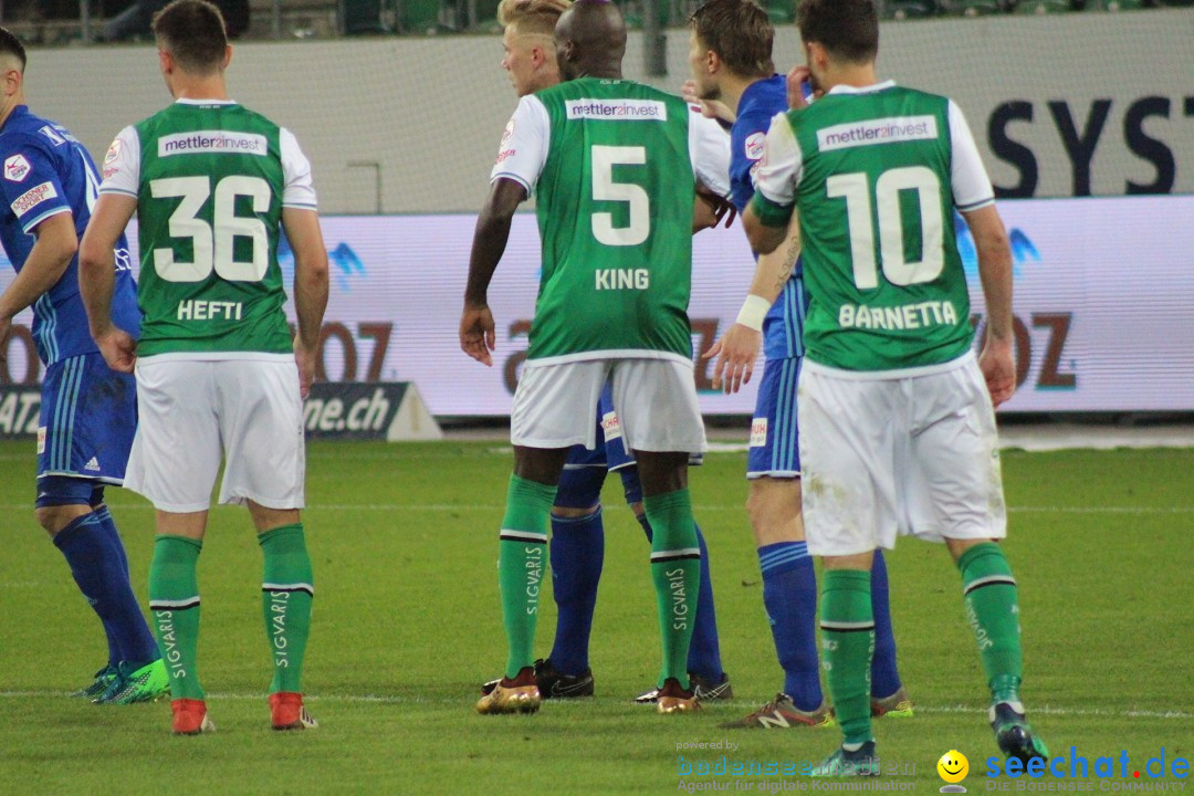 Fussball: FC ST.GALLEN 1879 vs FC LUZERN, St. Gallen - Schweiz, 09.05.2018