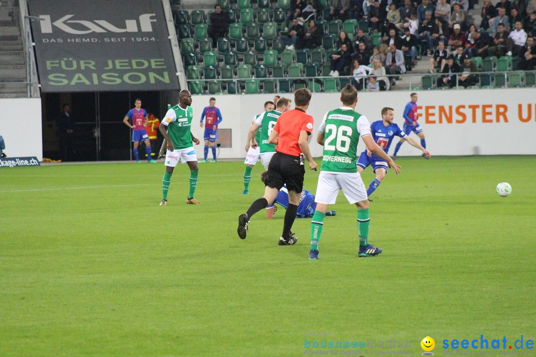 Fussball: FC ST.GALLEN 1879 vs FC LUZERN, St. Gallen - Schweiz, 09.05.2018