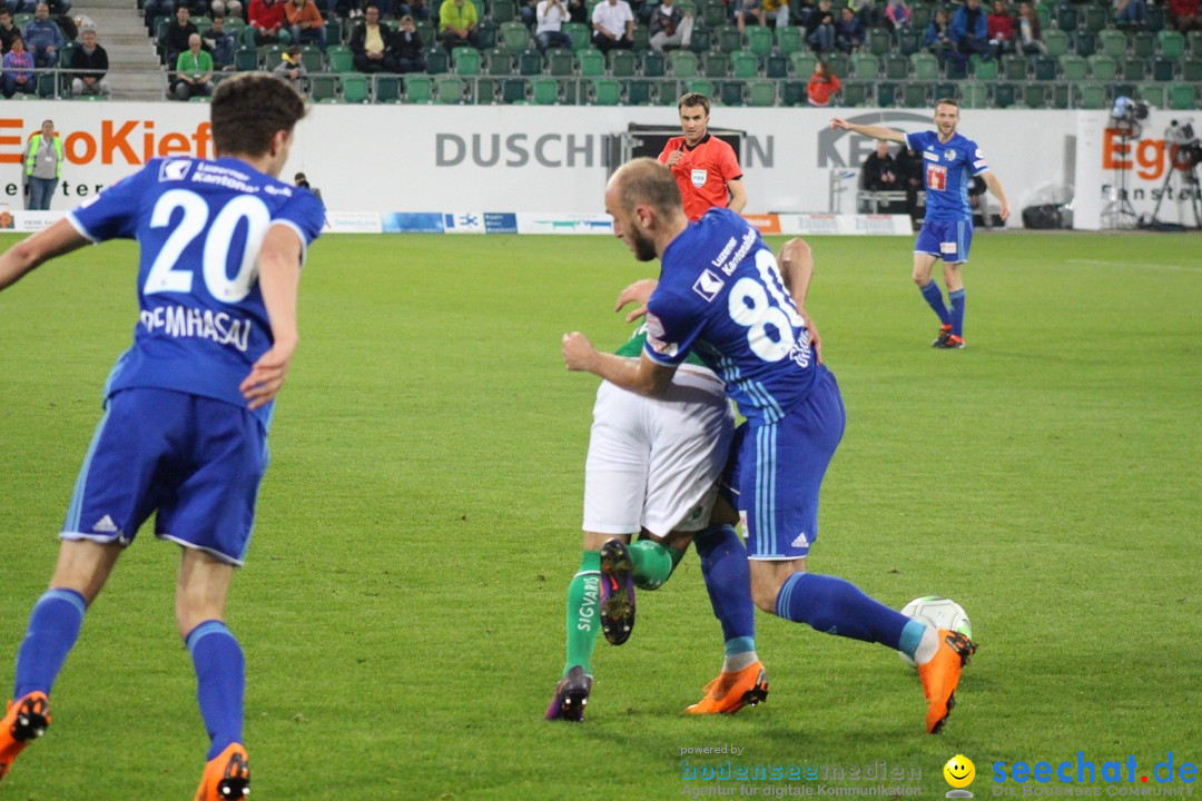 Fussball: FC ST.GALLEN 1879 vs FC LUZERN, St. Gallen - Schweiz, 09.05.2018