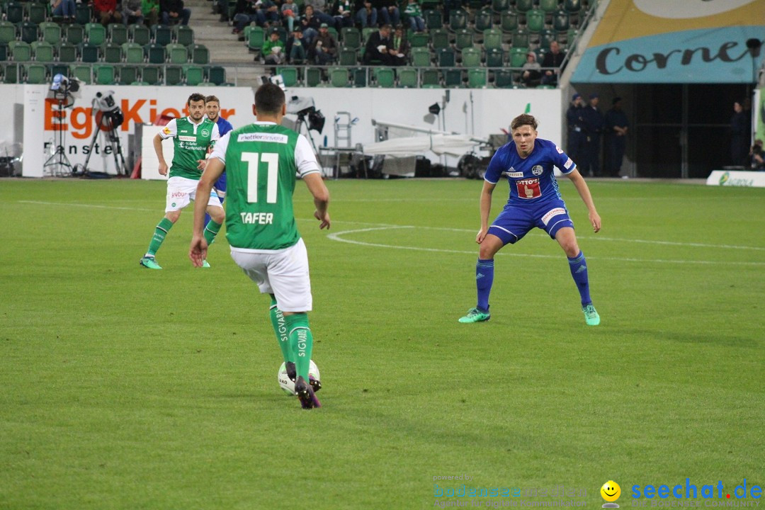 Fussball: FC ST.GALLEN 1879 vs FC LUZERN, St. Gallen - Schweiz, 09.05.2018