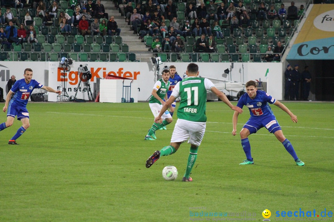 Fussball: FC ST.GALLEN 1879 vs FC LUZERN, St. Gallen - Schweiz, 09.05.2018