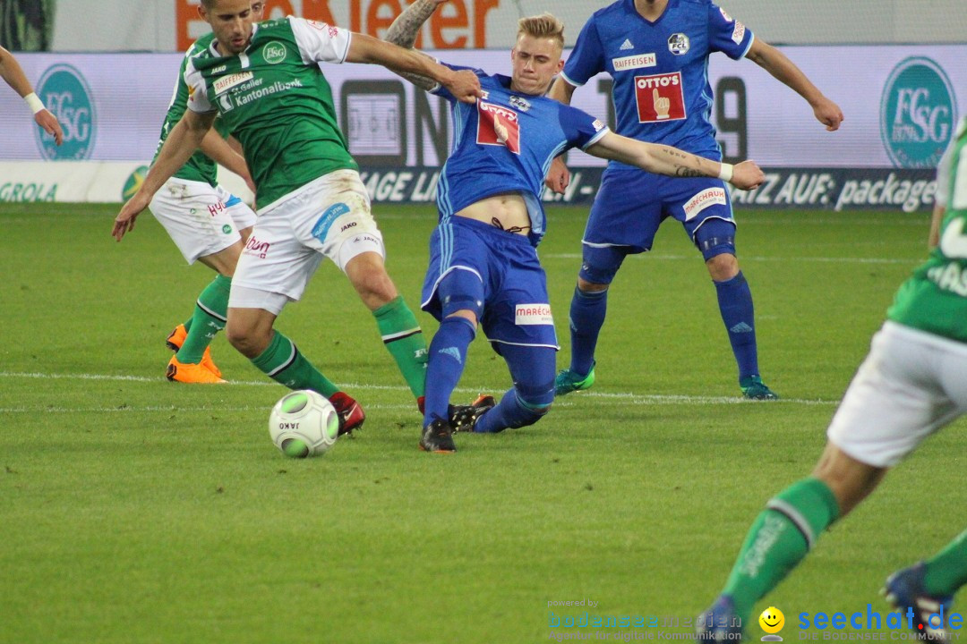 Fussball: FC ST.GALLEN 1879 vs FC LUZERN, St. Gallen - Schweiz, 09.05.2018