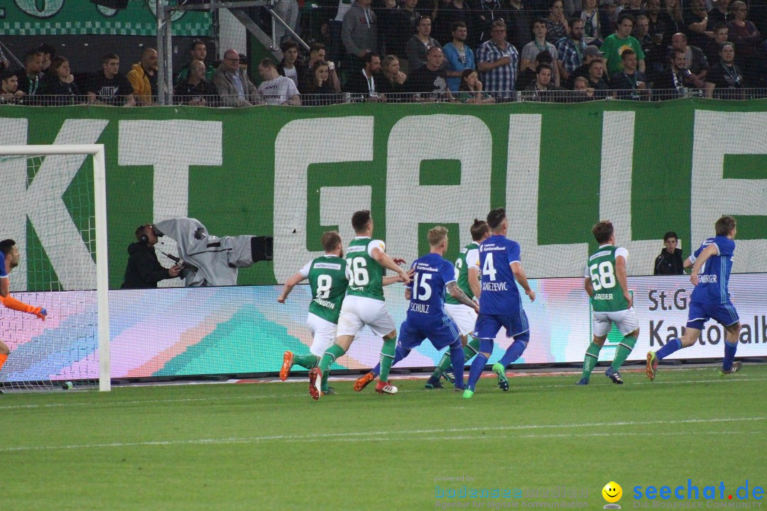 Fussball: FC ST.GALLEN 1879 vs FC LUZERN, St. Gallen - Schweiz, 09.05.2018