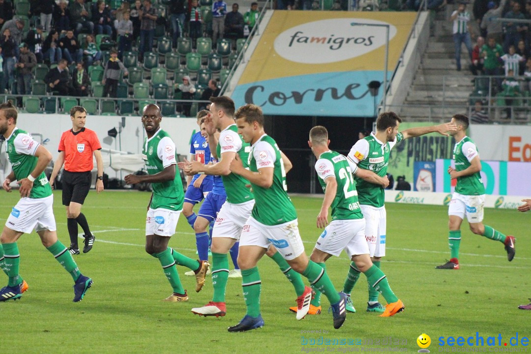 Fussball: FC ST.GALLEN 1879 vs FC LUZERN, St. Gallen - Schweiz, 09.05.2018