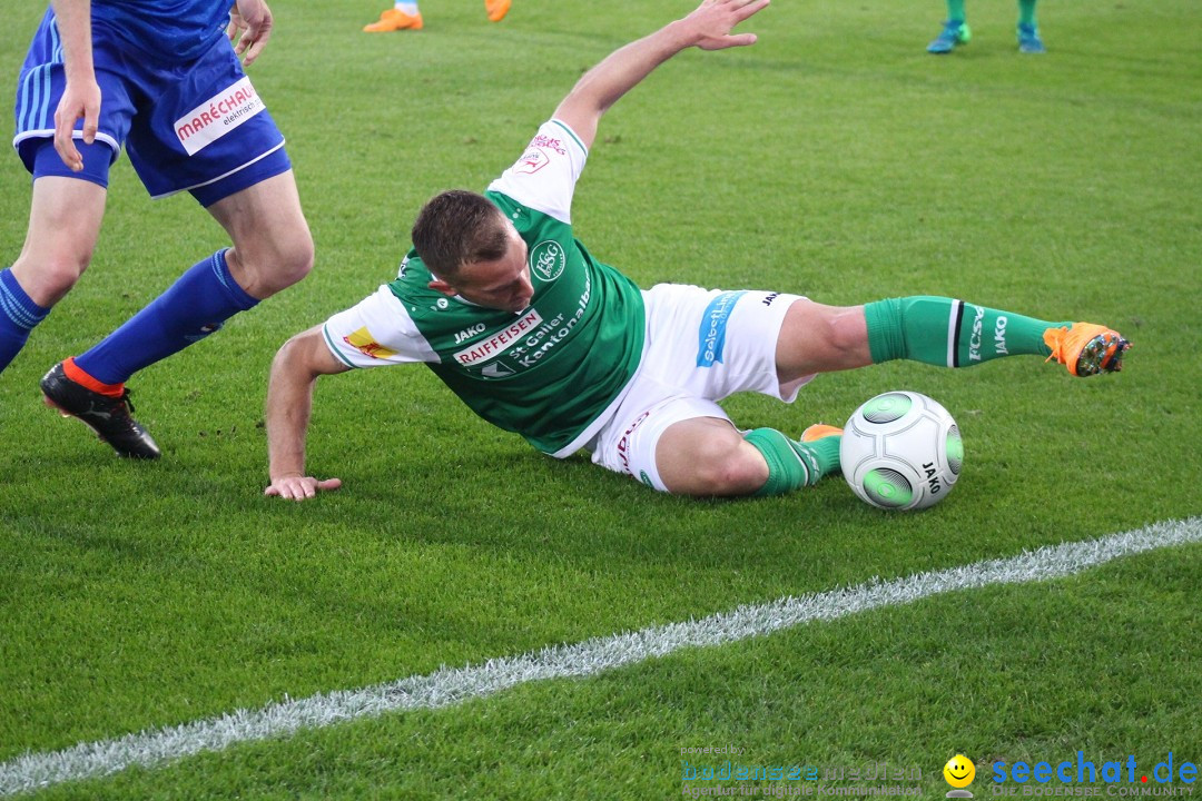 Fussball: FC ST.GALLEN 1879 vs FC LUZERN, St. Gallen - Schweiz, 09.05.2018