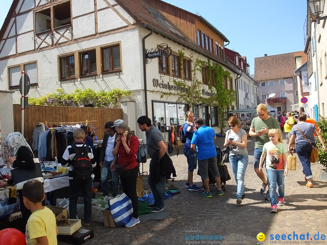 Flohmarkt in Bad-Saulgau am Bodensee, 12.05.2018