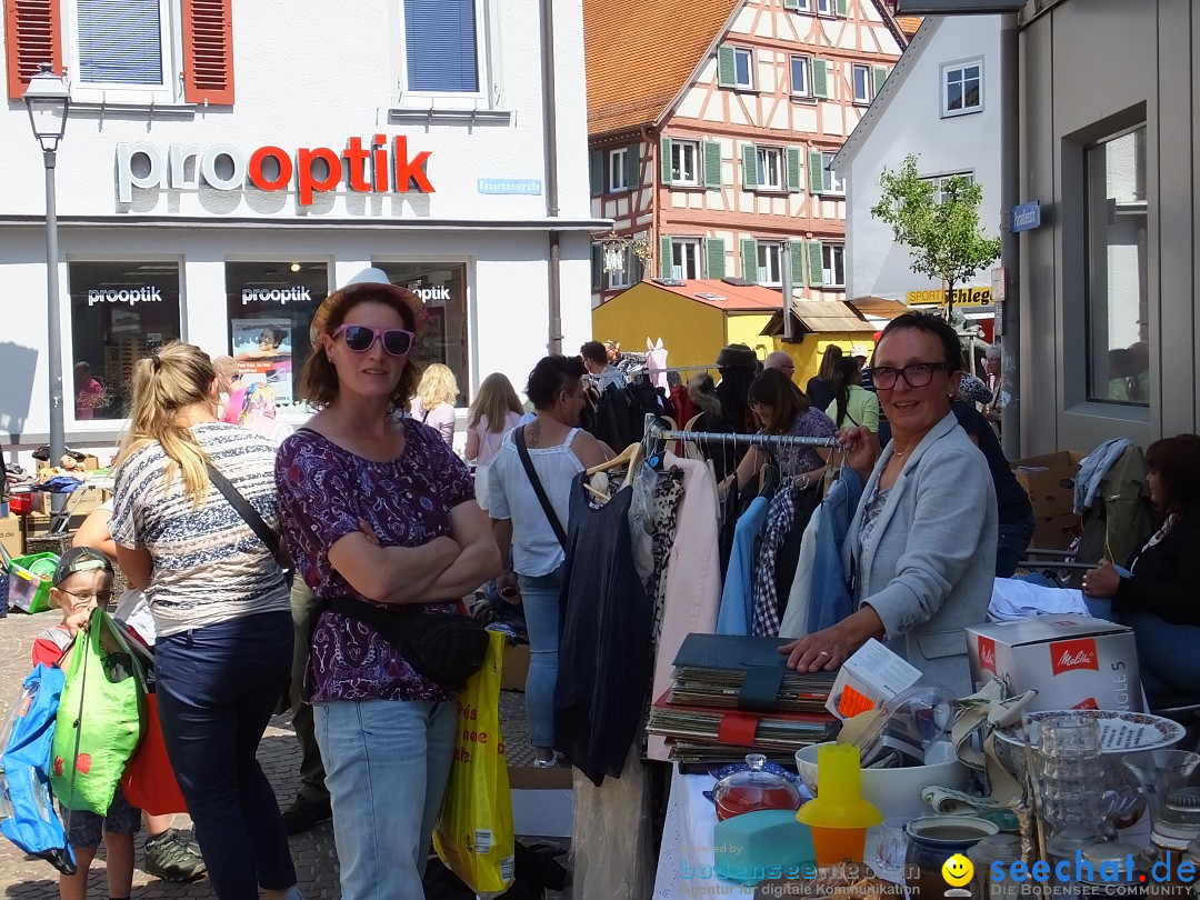 Flohmarkt in Bad-Saulgau am Bodensee, 12.05.2018