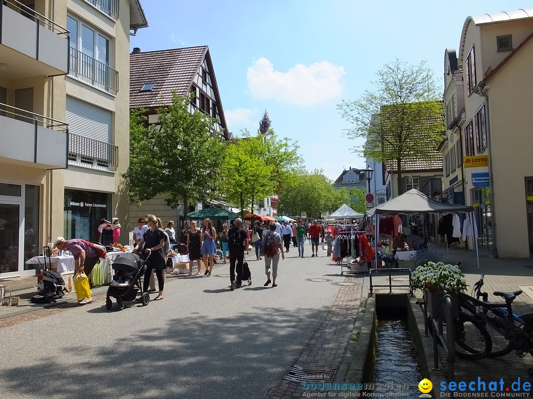 Flohmarkt in Bad-Saulgau am Bodensee, 12.05.2018