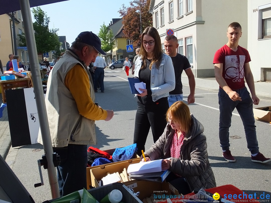 Flohmarkt in Bad-Saulgau am Bodensee, 12.05.2018