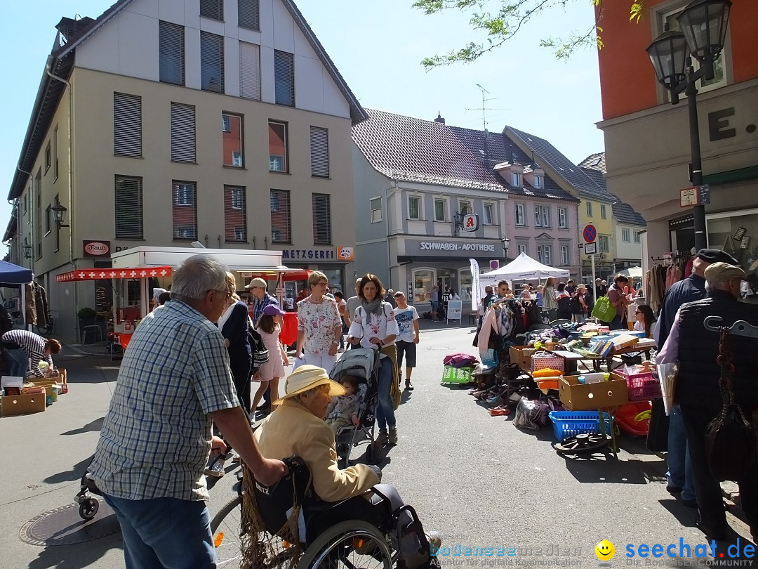 Flohmarkt in Bad-Saulgau am Bodensee, 12.05.2018