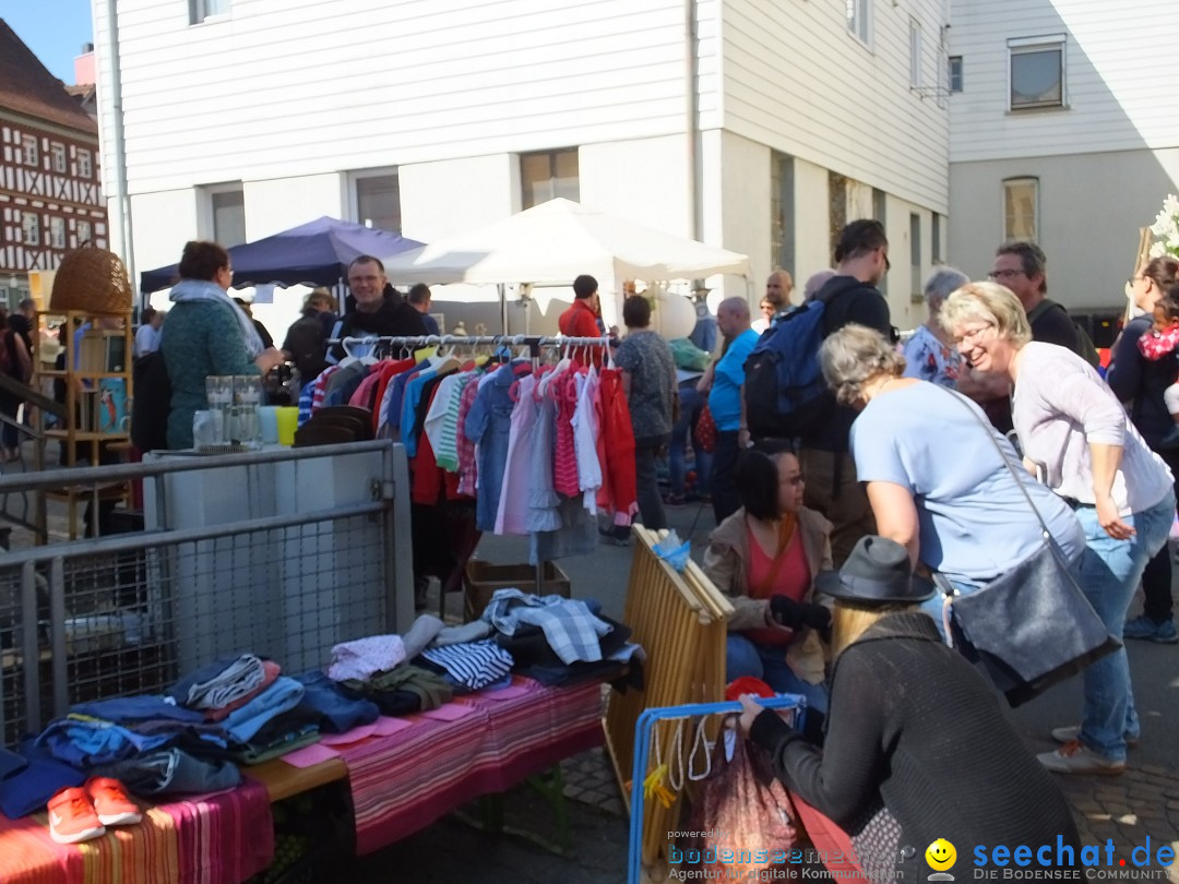 Flohmarkt in Bad-Saulgau am Bodensee, 12.05.2018