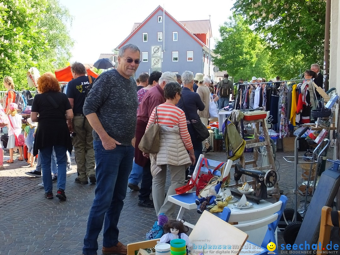 Flohmarkt in Bad-Saulgau am Bodensee, 12.05.2018