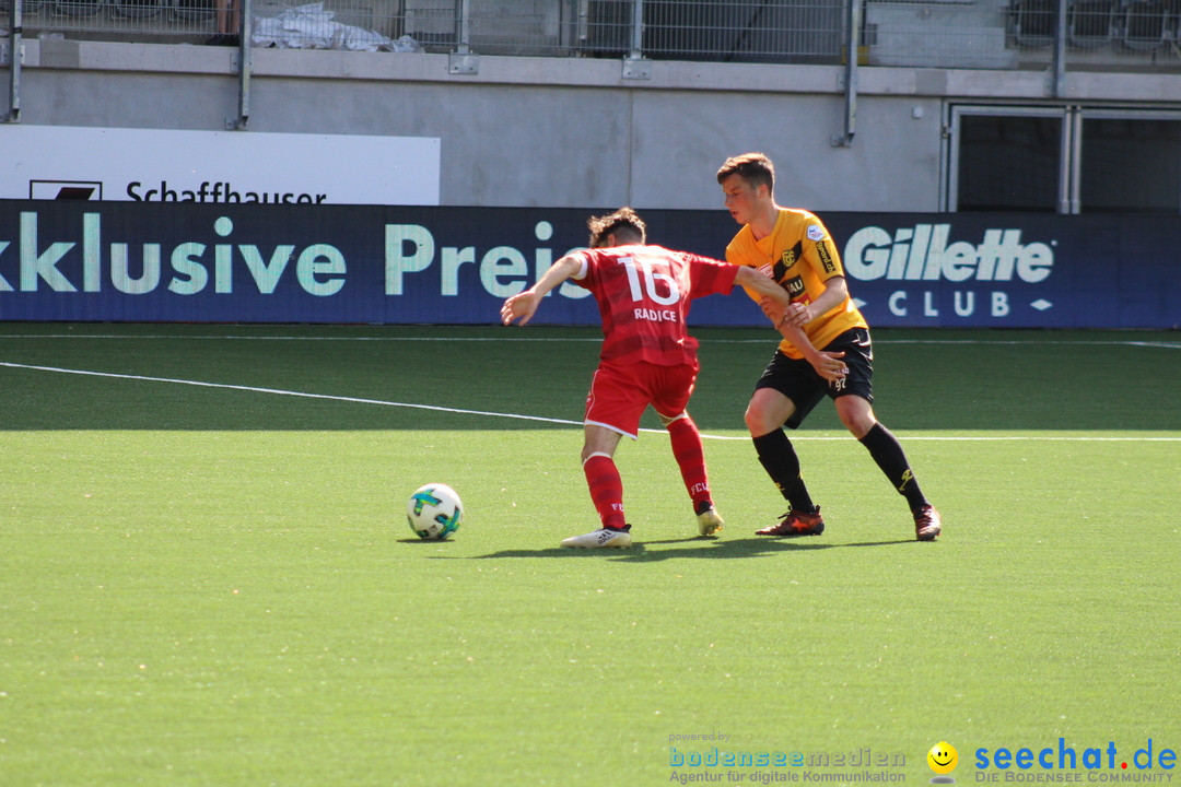 Fussball: FC Schaffhausen vs FC Winterthur - Schweiz, 21.05.2018