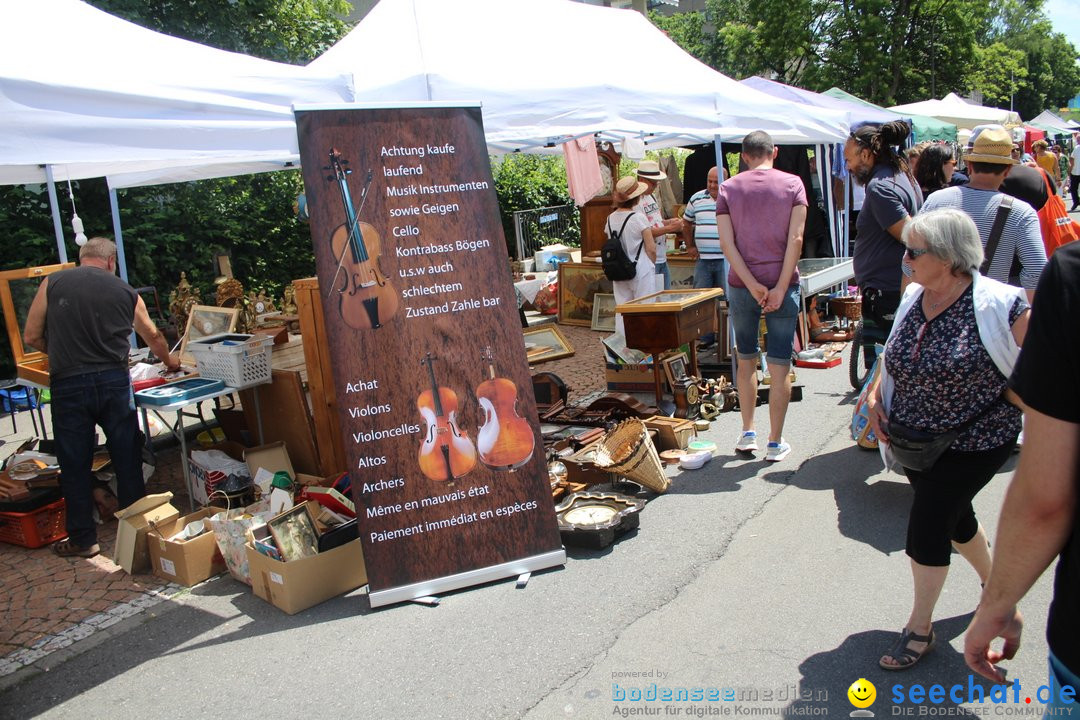 Flohmarkt Kreuzlingen und Konstanz am Bodensee, 10.06.2018