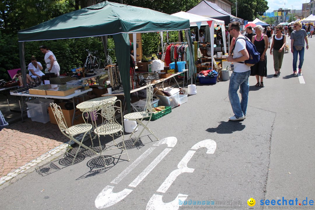 Flohmarkt Kreuzlingen und Konstanz am Bodensee, 10.06.2018