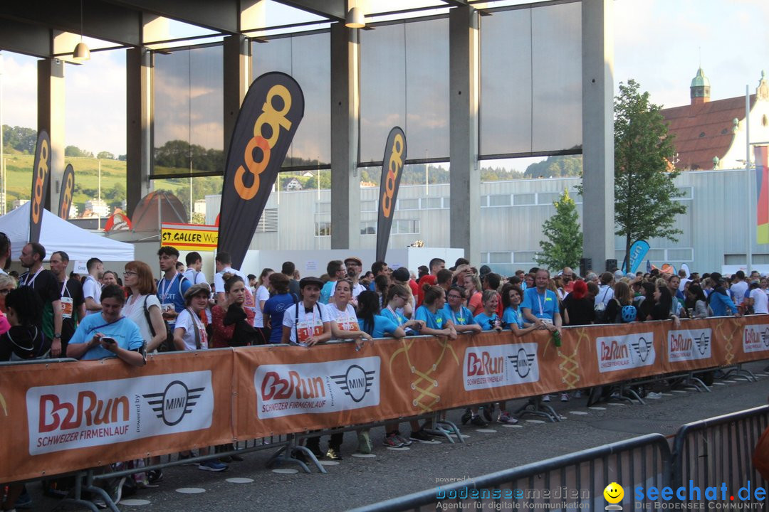 B2Run Schweizer Firmenlauf: St. Gallen, 18.06.2018