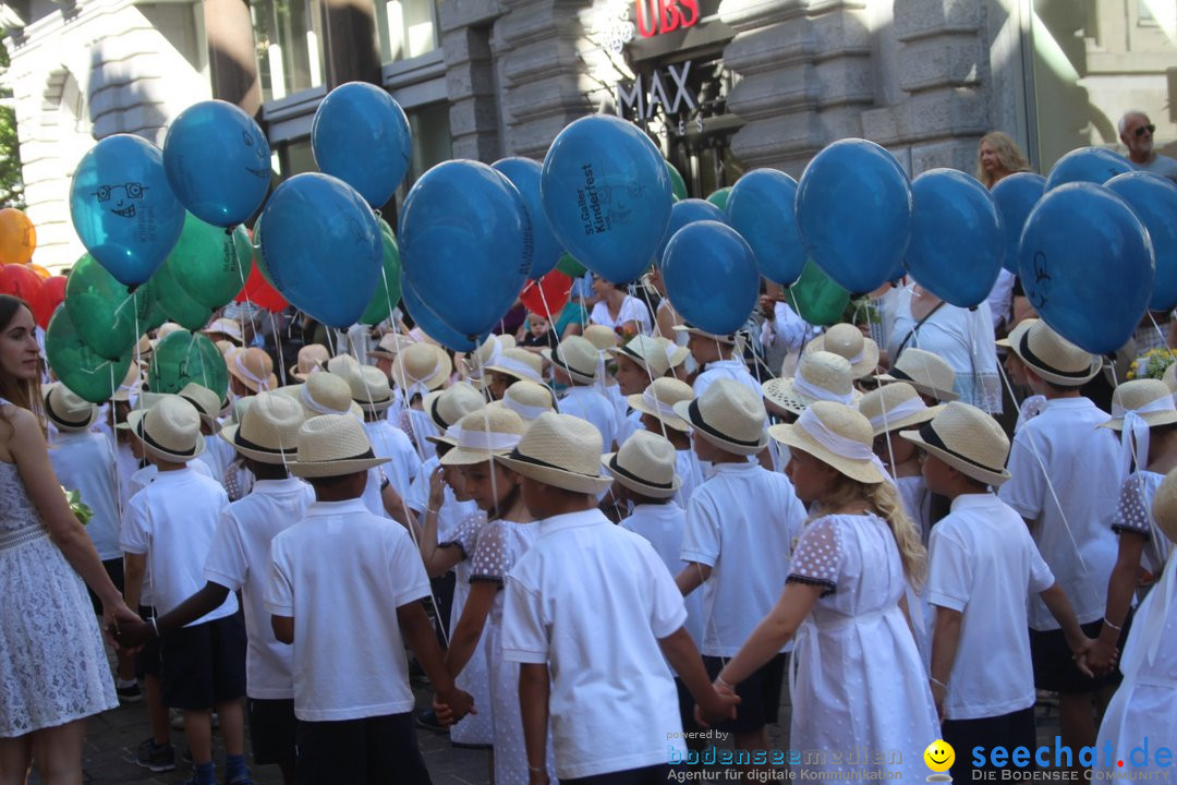 Kinderfest mit 30.000 Besuchern: St. Gallen, 20.06.2018