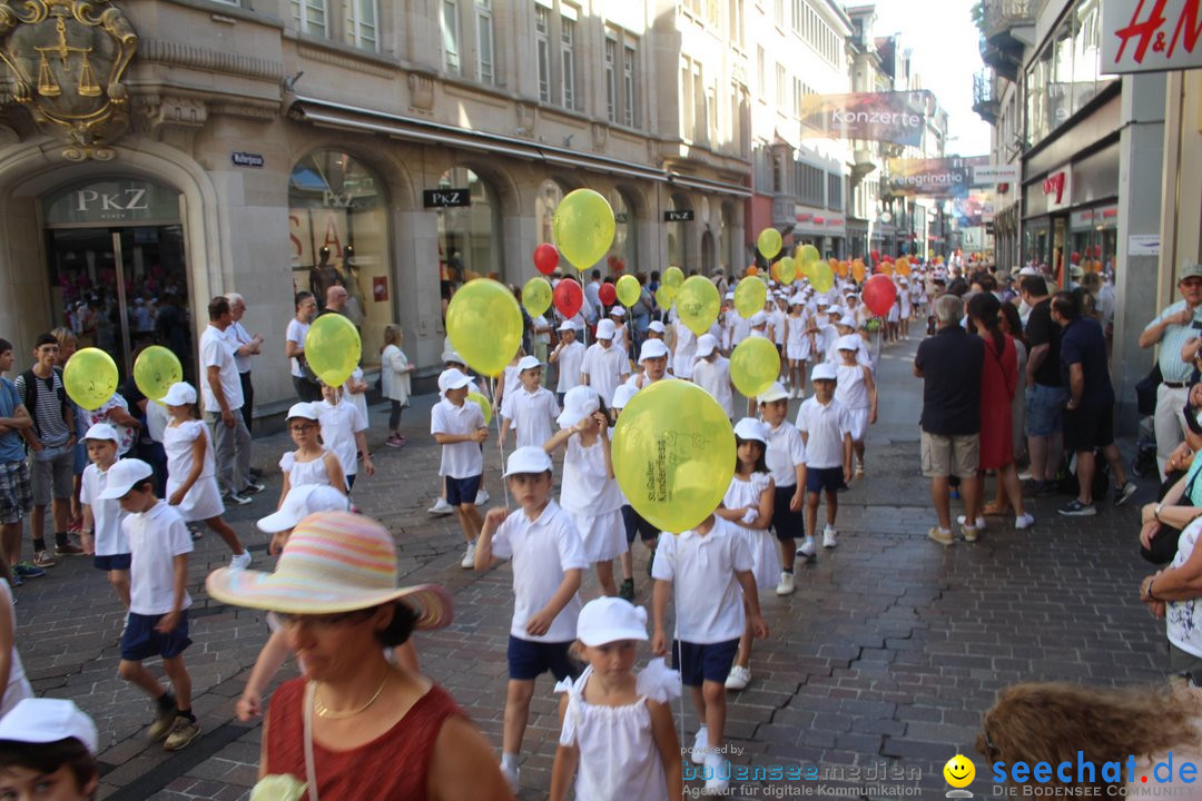 Kinderfest mit 30.000 Besuchern: St. Gallen, 20.06.2018