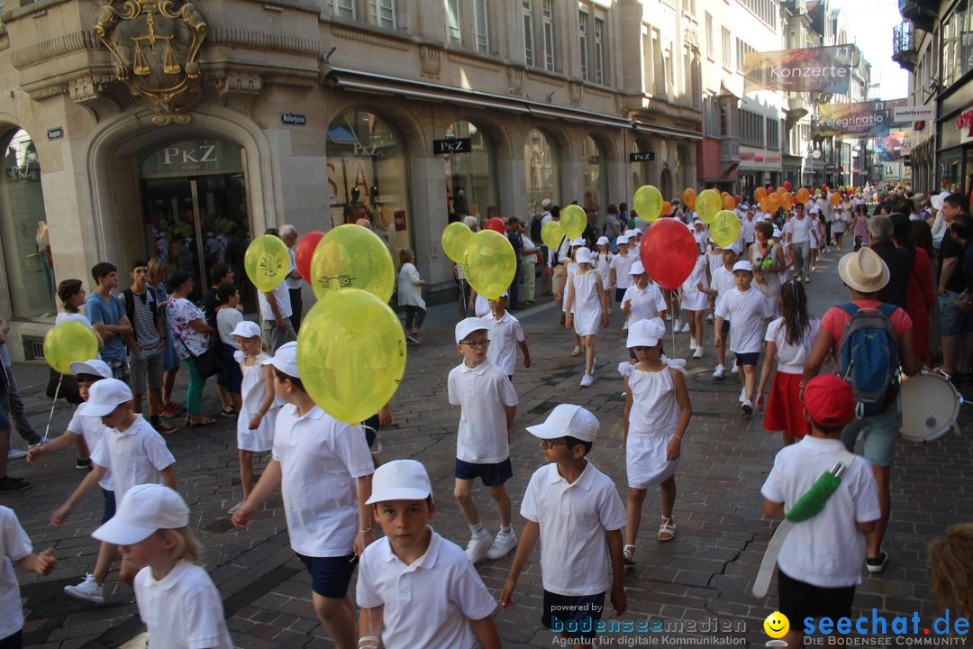 Kinderfest mit 30.000 Besuchern: St. Gallen, 20.06.2018