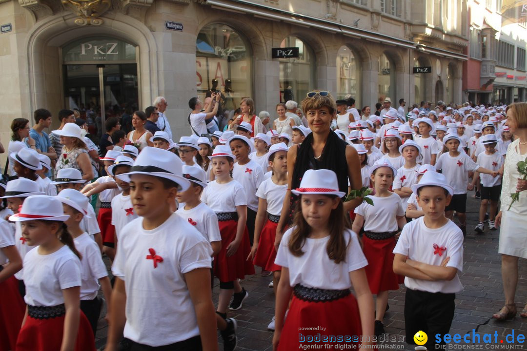 Kinderfest mit 30.000 Besuchern: St. Gallen, 20.06.2018