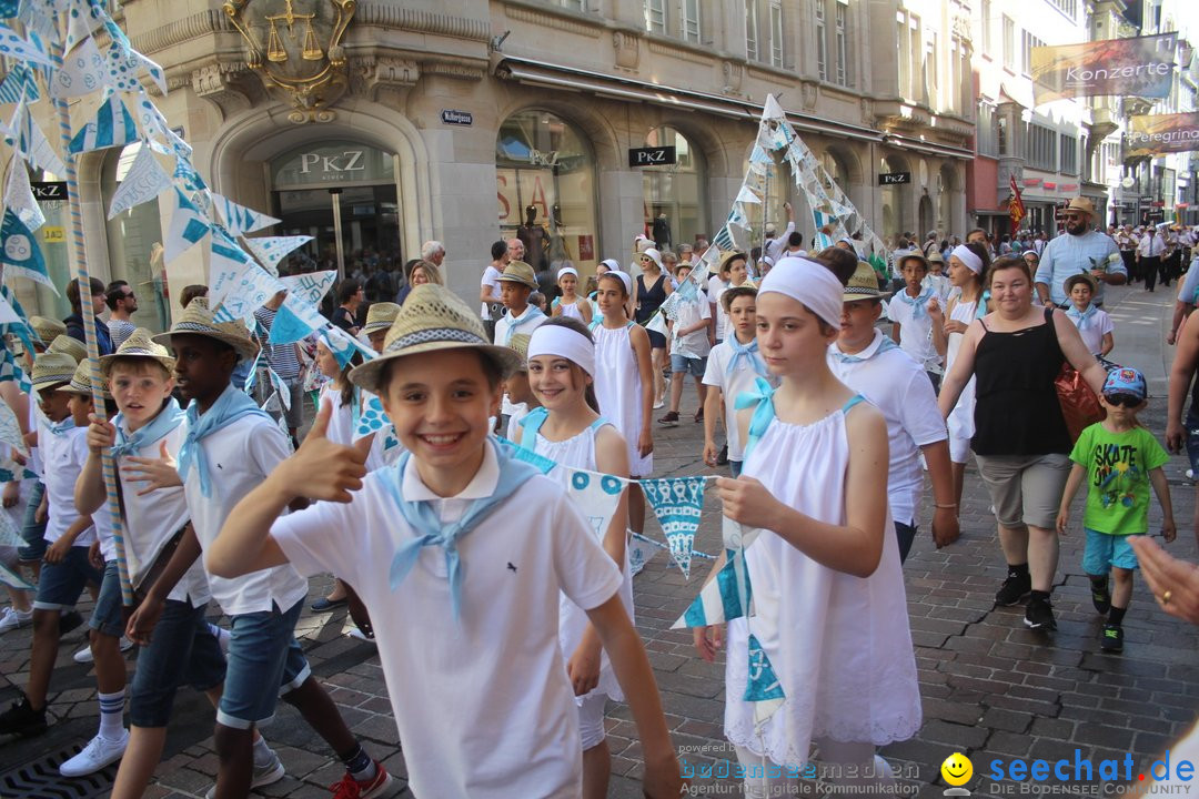 Kinderfest mit 30.000 Besuchern: St. Gallen, 20.06.2018