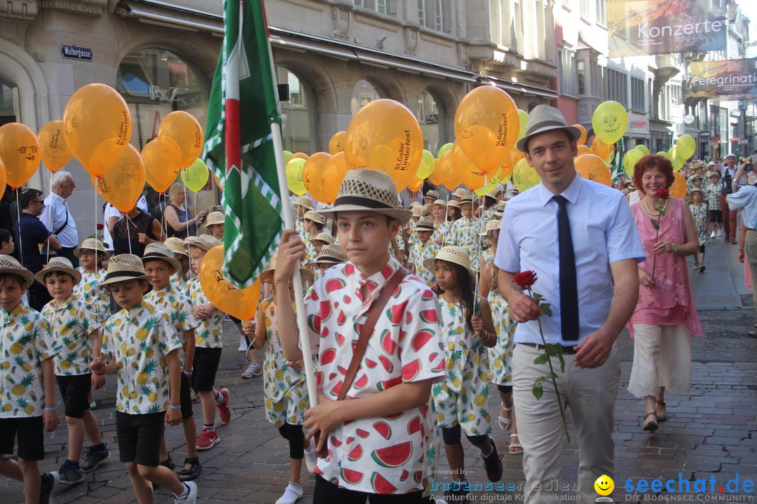 Kinderfest mit 30.000 Besuchern: St. Gallen, 20.06.2018