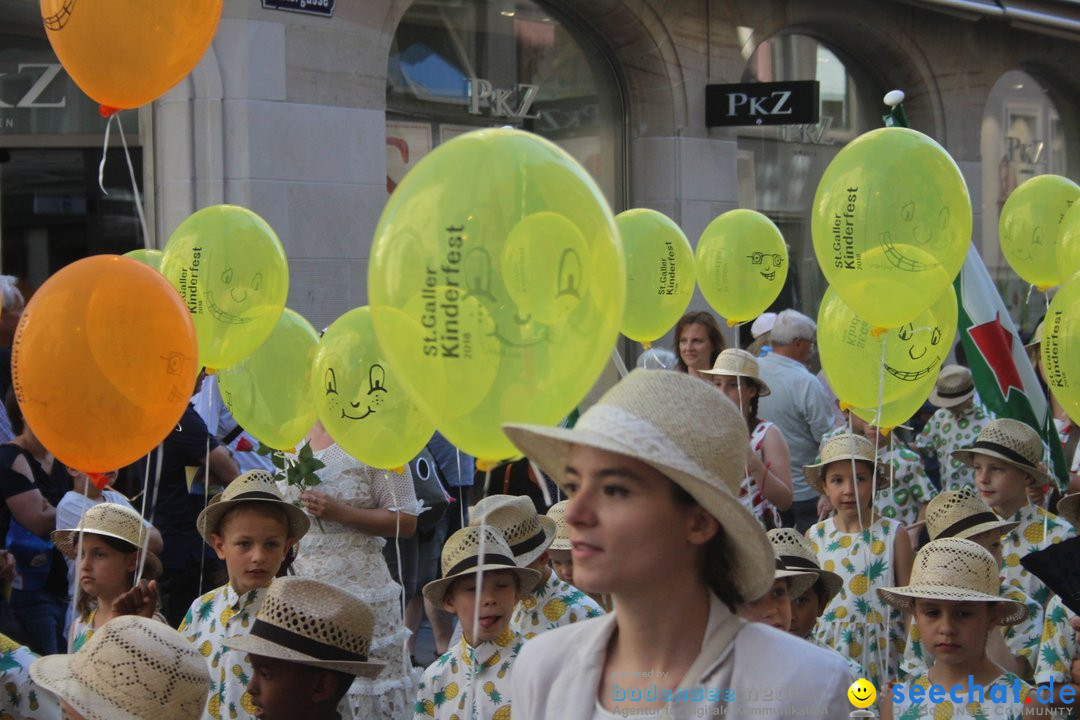 Kinderfest mit 30.000 Besuchern: St. Gallen, 20.06.2018