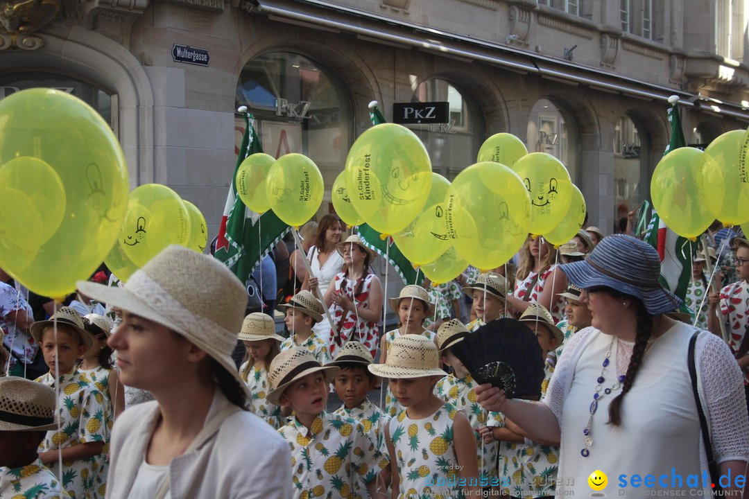 Kinderfest mit 30.000 Besuchern: St. Gallen, 20.06.2018