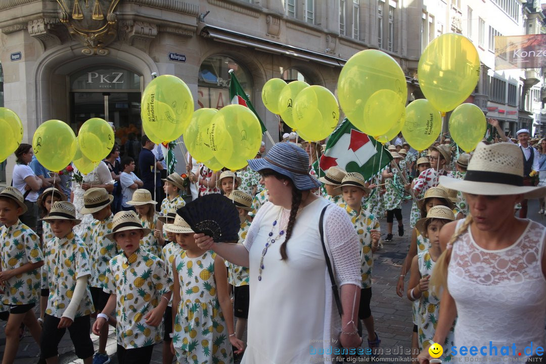 Kinderfest mit 30.000 Besuchern: St. Gallen, 20.06.2018