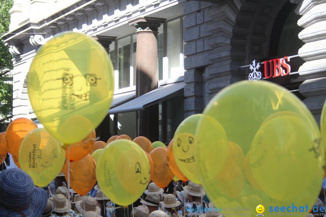 Kinderfest mit 30.000 Besuchern: St. Gallen, 20.06.2018