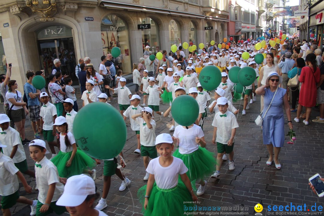 Kinderfest mit 30.000 Besuchern: St. Gallen, 20.06.2018